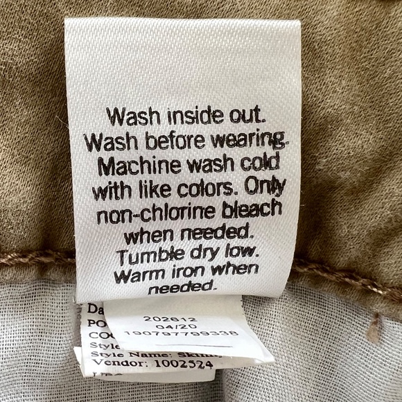 Sonoma Women's Jeans Size 6 Skinny Brushed Cotton Spandex Blend Tan EUC - Picture 11 of 11